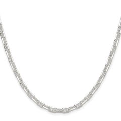 Sterling Silver Polished and D/C 4.75mm Marine Link Chain