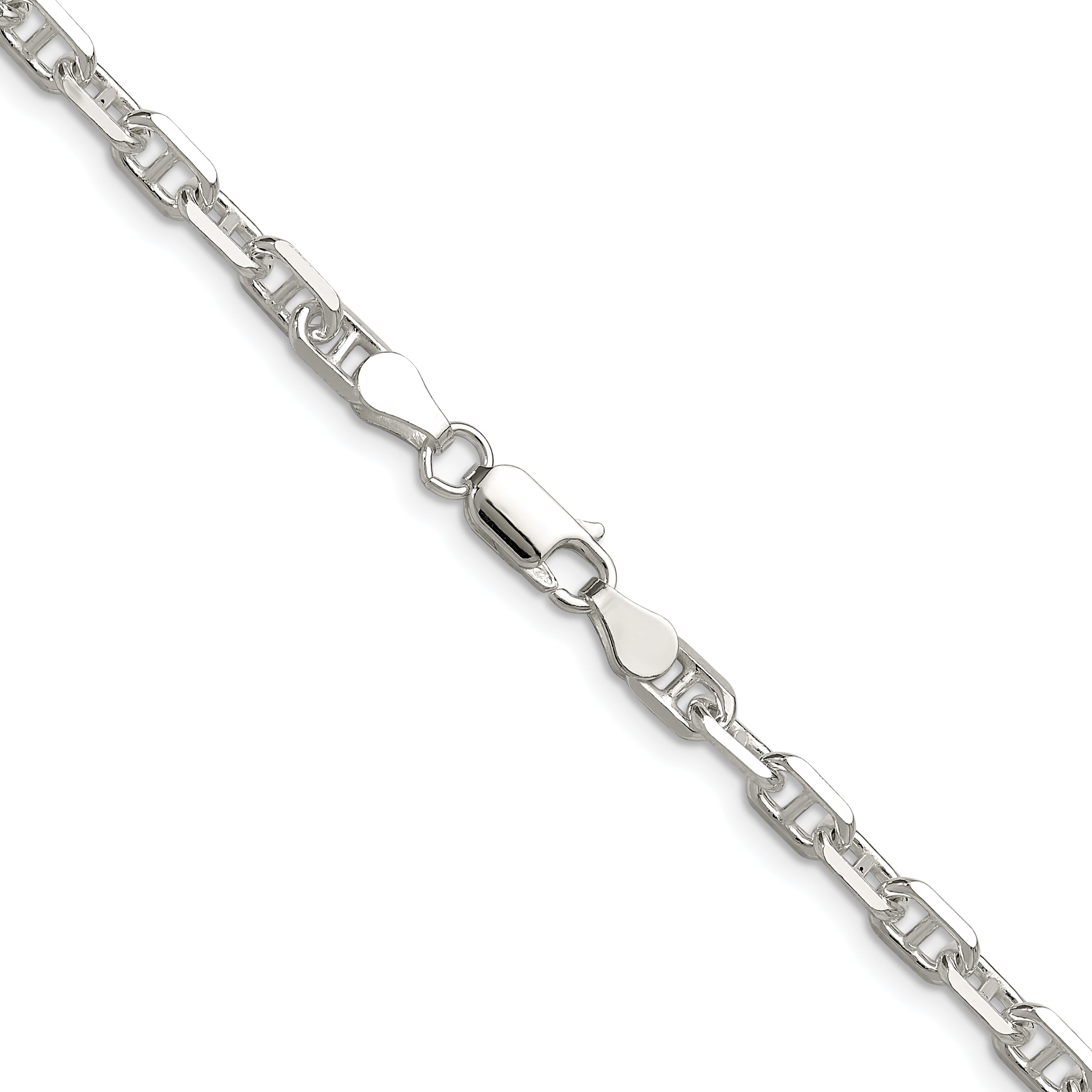 Sterling Silver Polished and D/C 4.75mm Marine Link Chain