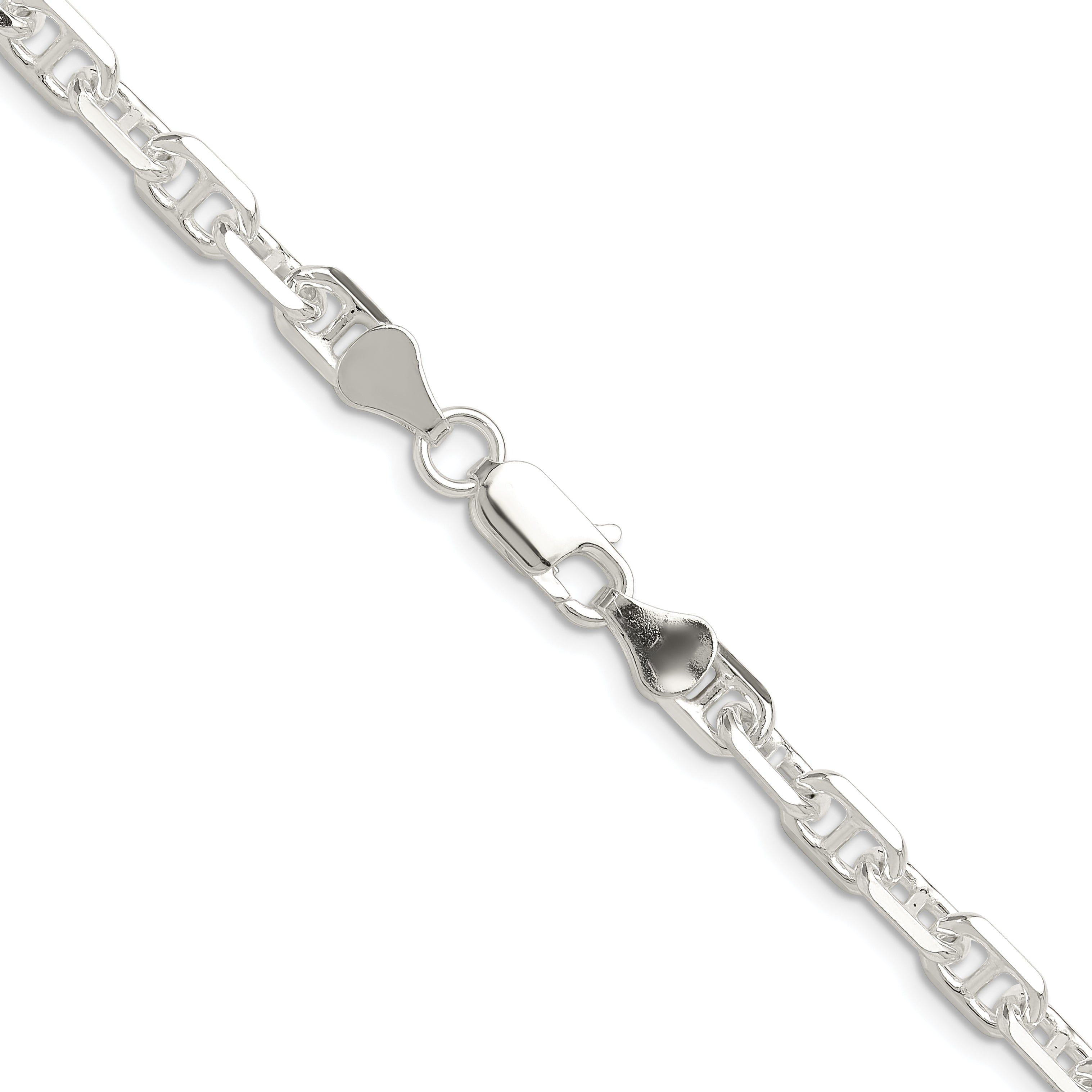 Sterling Silver Polished and D/C 5.75mm Marine Link Chain