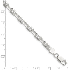 Sterling Silver Polished and D/C 5.75mm Marine Link Chain