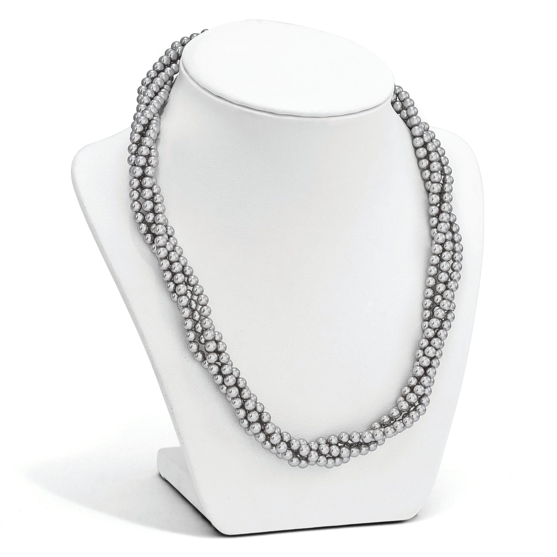 Sterling Silver Shell Pearl Twist Necklace 20 Gift Ready by Sophia Jewelers