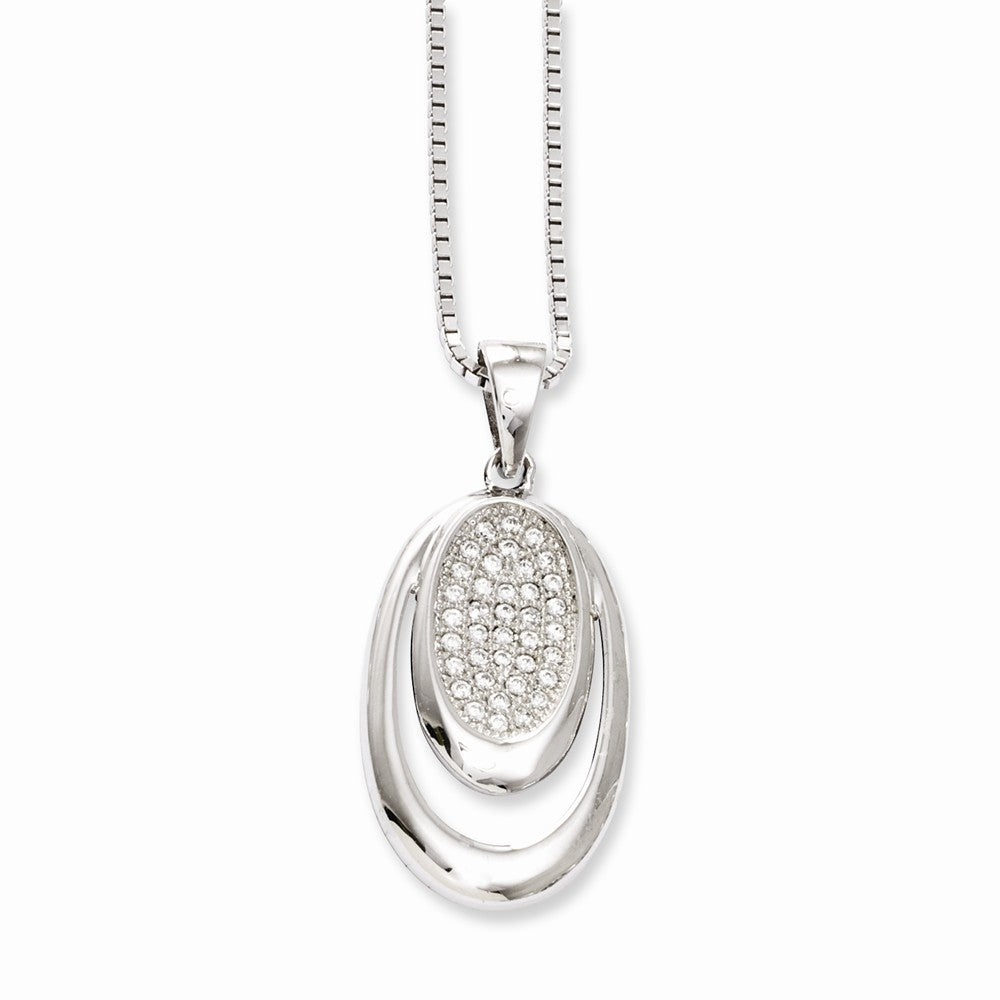 Sterling Silver & CZ Brilliant Embers Necklace