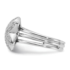 Sterling Silver & CZ Star Ring