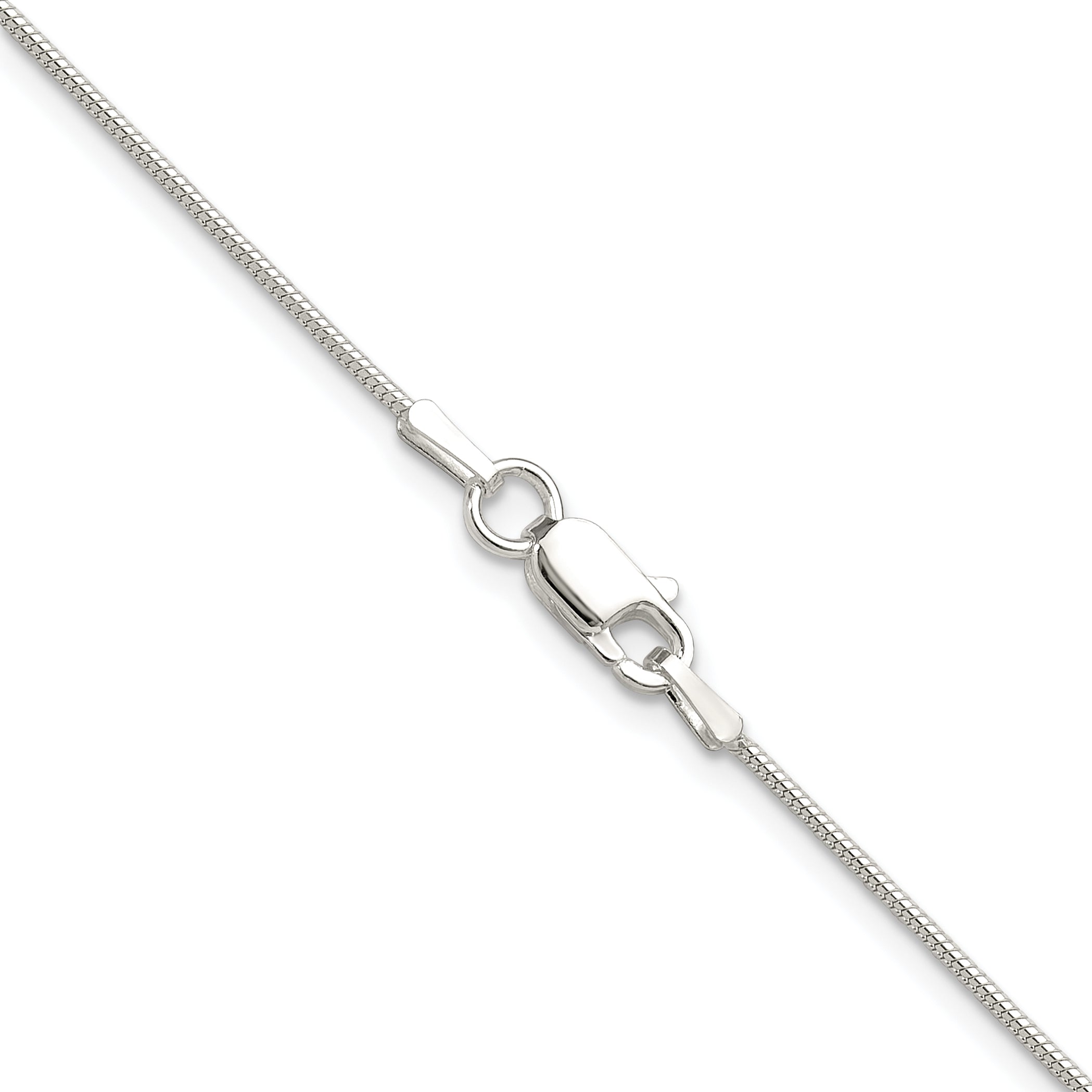 Sterling Silver Polished .90mm Octagonal Snake Chain