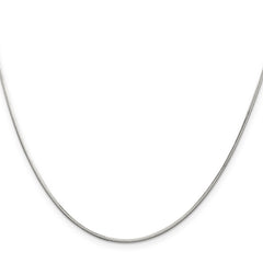 Sterling Silver 1.25mm Octagonal Snake Chain