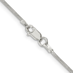 Sterling Silver 1.25mm Octagonal Snake Chain