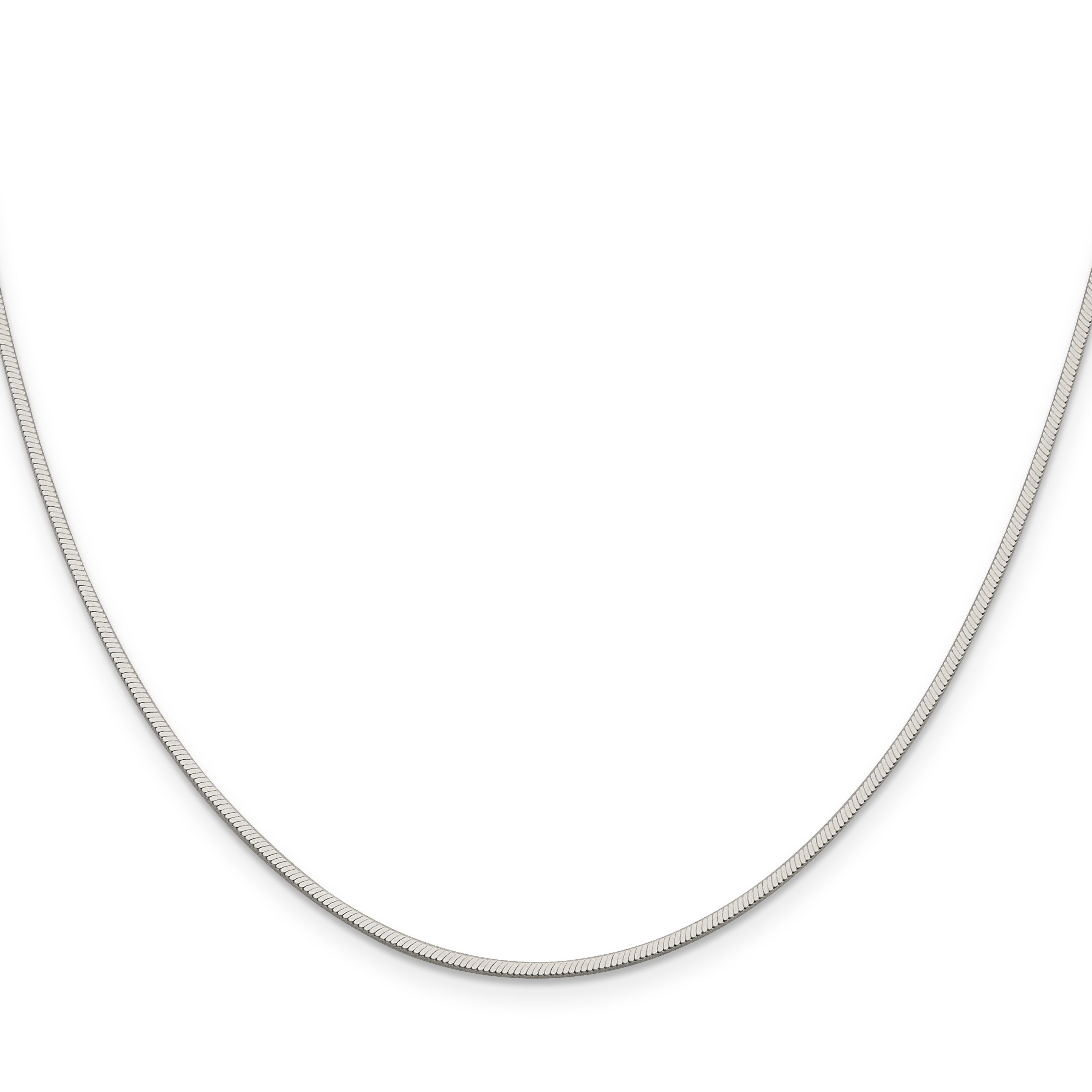 Sterling Silver 1.5mm Octagonal Snake Chain