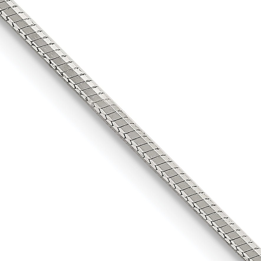 Sterling Silver 1.5mm Octagonal Snake Chain