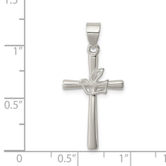 Sterling Silver Dove Cross Pendant