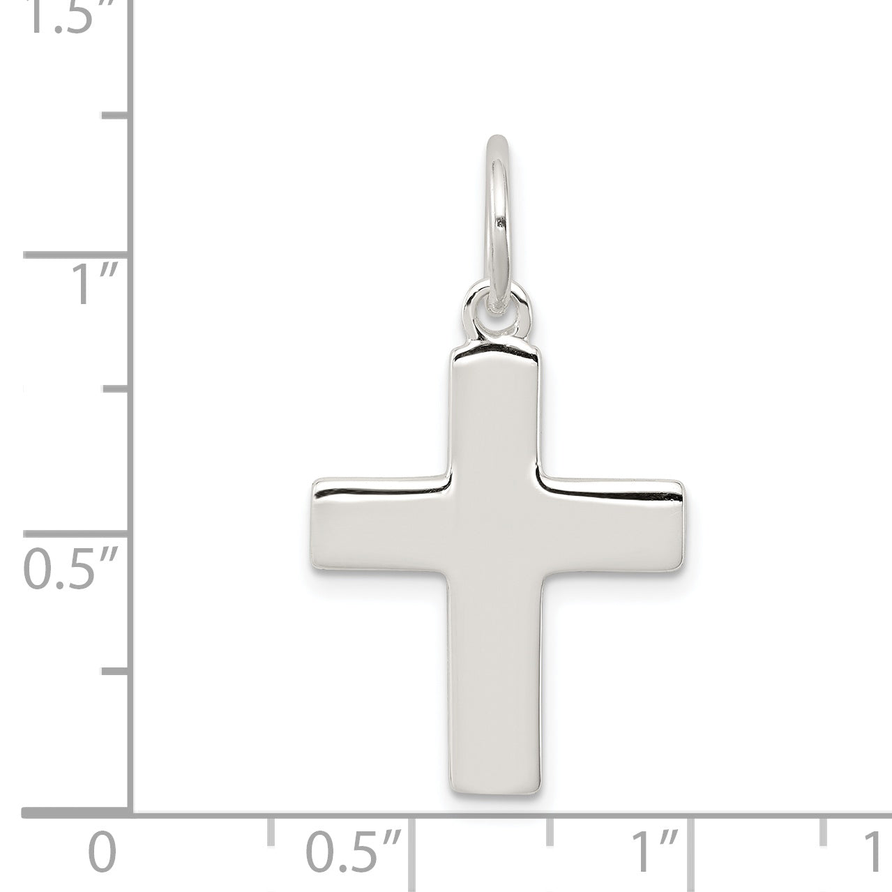 Sterling Silver Latin Cross Charm