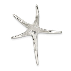 Sterling Silver Rhodium-plated Starfish Pendant