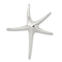 Sterling Silver Rhodium-plated Starfish Pendant