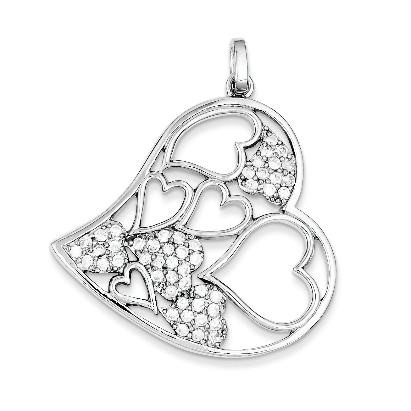 Sterling Silver CZ Pendant