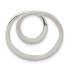 Sterling Silver Polished Circle Pendant