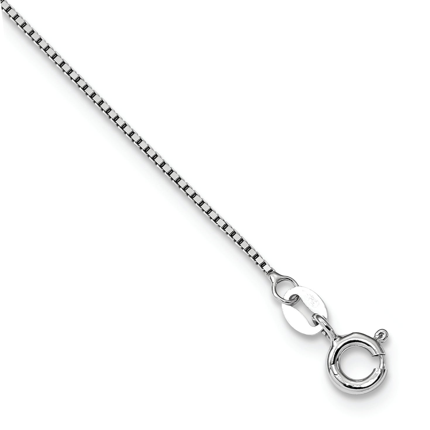 White Night Sterling Silver Rhodium-plated Black and White Diamond Heart 18 Inch Necklace with 2 Inch Extender