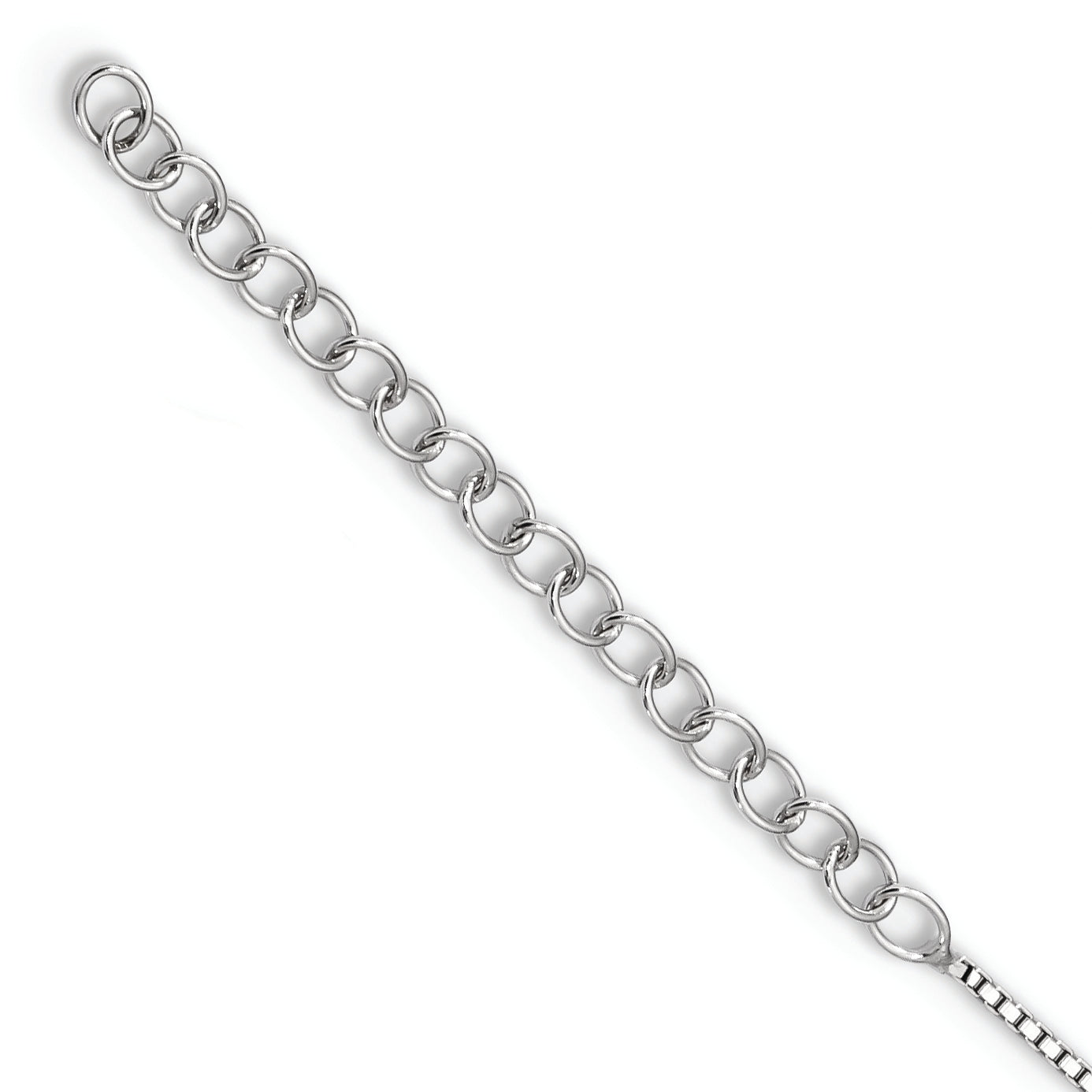 925 Sterling Silver Black & White Diamond Necklace with Extender Elegant & Gift Ready