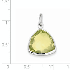 Sterling Silver Lemon Quartz Pendant