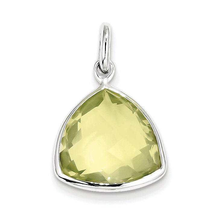 Sterling Silver Lemon Quartz Pendant