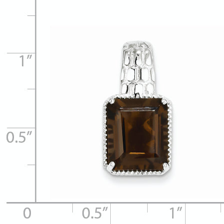 Sterling Silver Smoky Quartz Pendant