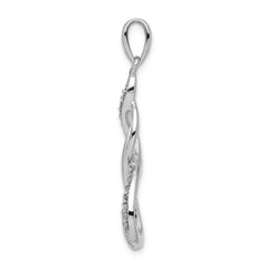 Sterling Silver Rhodium Diam. Figure 8 Pendant