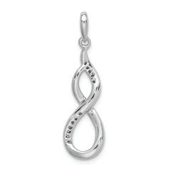 Sterling Silver Rhodium Diam. Figure 8 Pendant