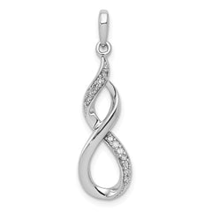 Sterling Silver Rhodium Diam. Figure 8 Pendant