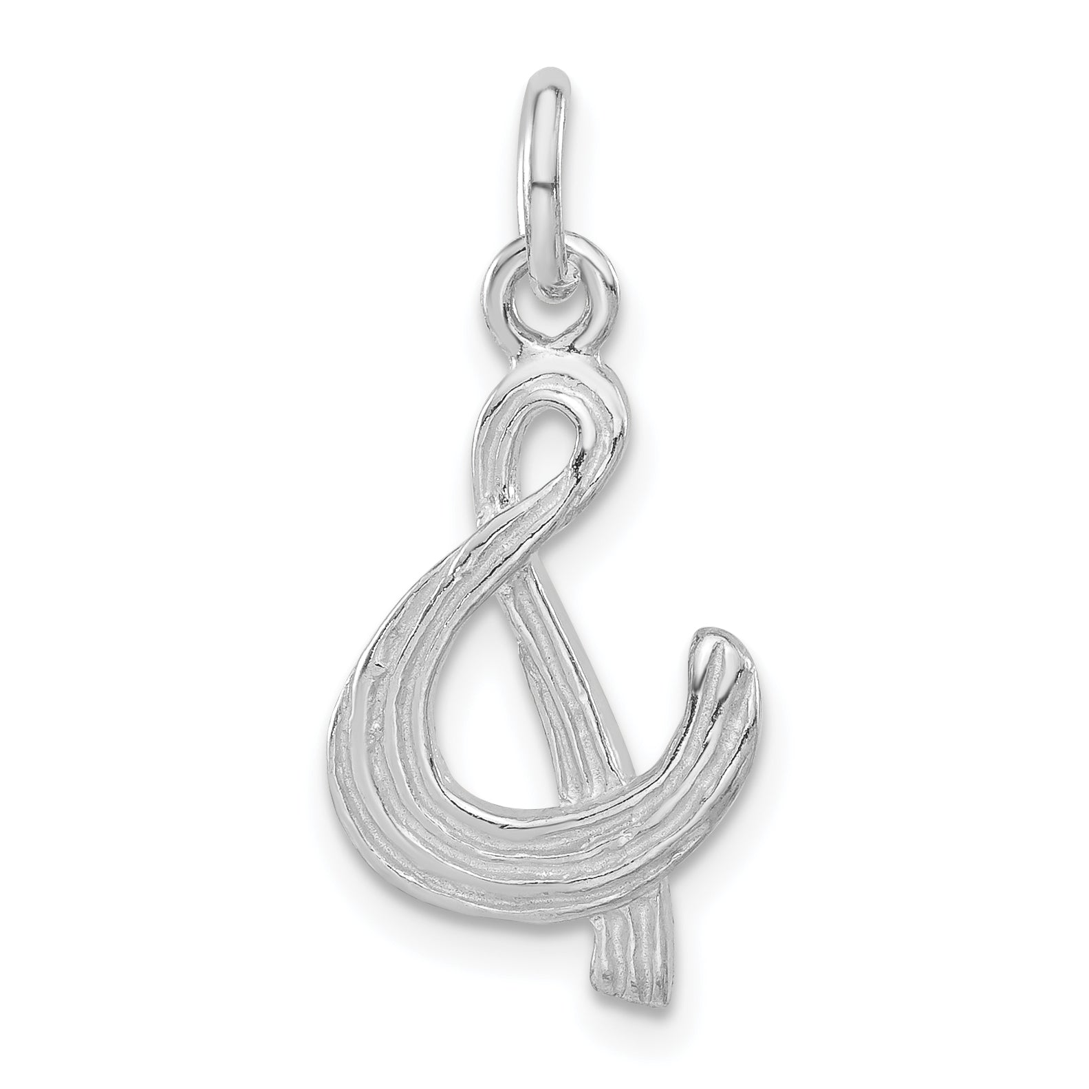 Sterling Silver Polished & Symbol Pendant