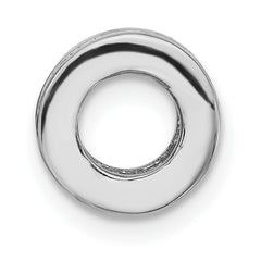 Sterling Silver CZ Polished Bead