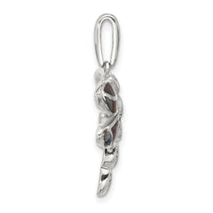 Sterling Silver Abalone Dragonfly Pendant