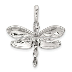 Sterling Silver Abalone Dragonfly Pendant