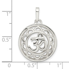 Sterling Silver Filigree Om Spirituality Pendant