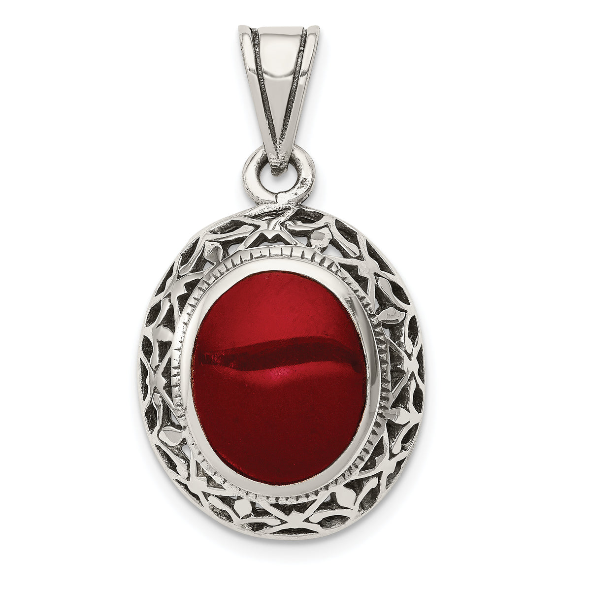 Sterling Silver Carnelian Pendant