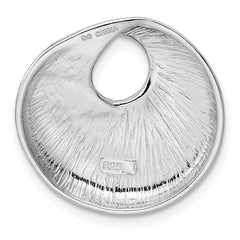 Sterling Silver Rhodium-platedCircle Slide