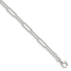 Sterling Silver Polished 3.5mm Elongated Cable Chain