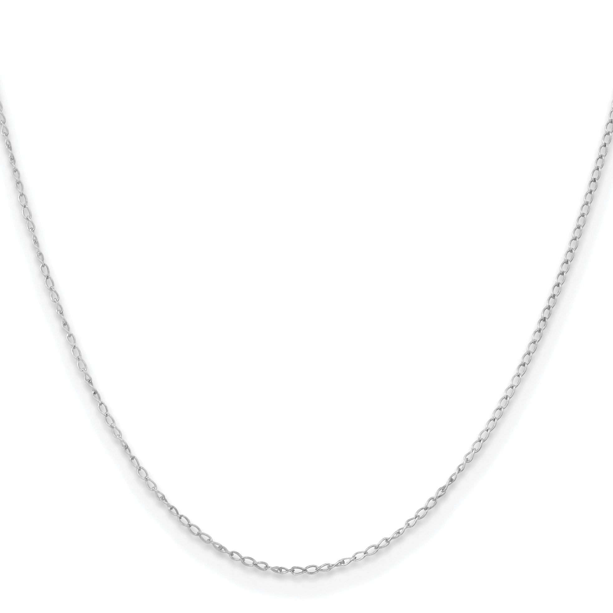 Sophia Jewelers 925 Sterling Silver Solid Curb Chain Necklace 16 Inch