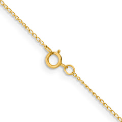 Sophia Jewelers 925 Sterling Silver Flash Gold Curb Chain Necklace 16 Polished Finish