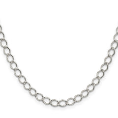 Sterling Silver 5.75mm Fancy Open Curb Chain