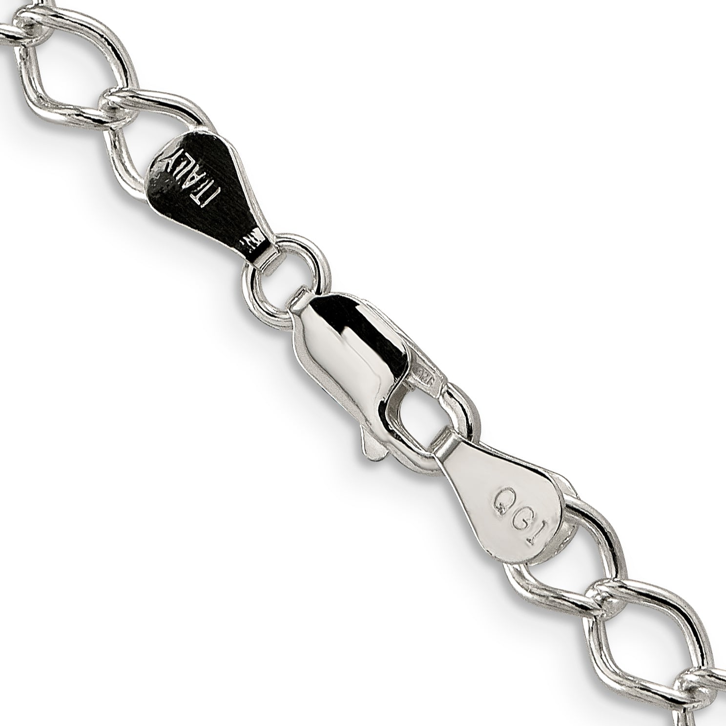 Sterling Silver 5.75mm Fancy Open Curb Chain