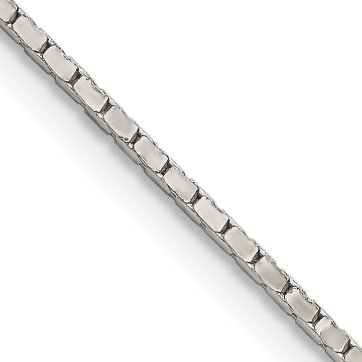 Sterling Silver 1.25mm Mirror Box Chain