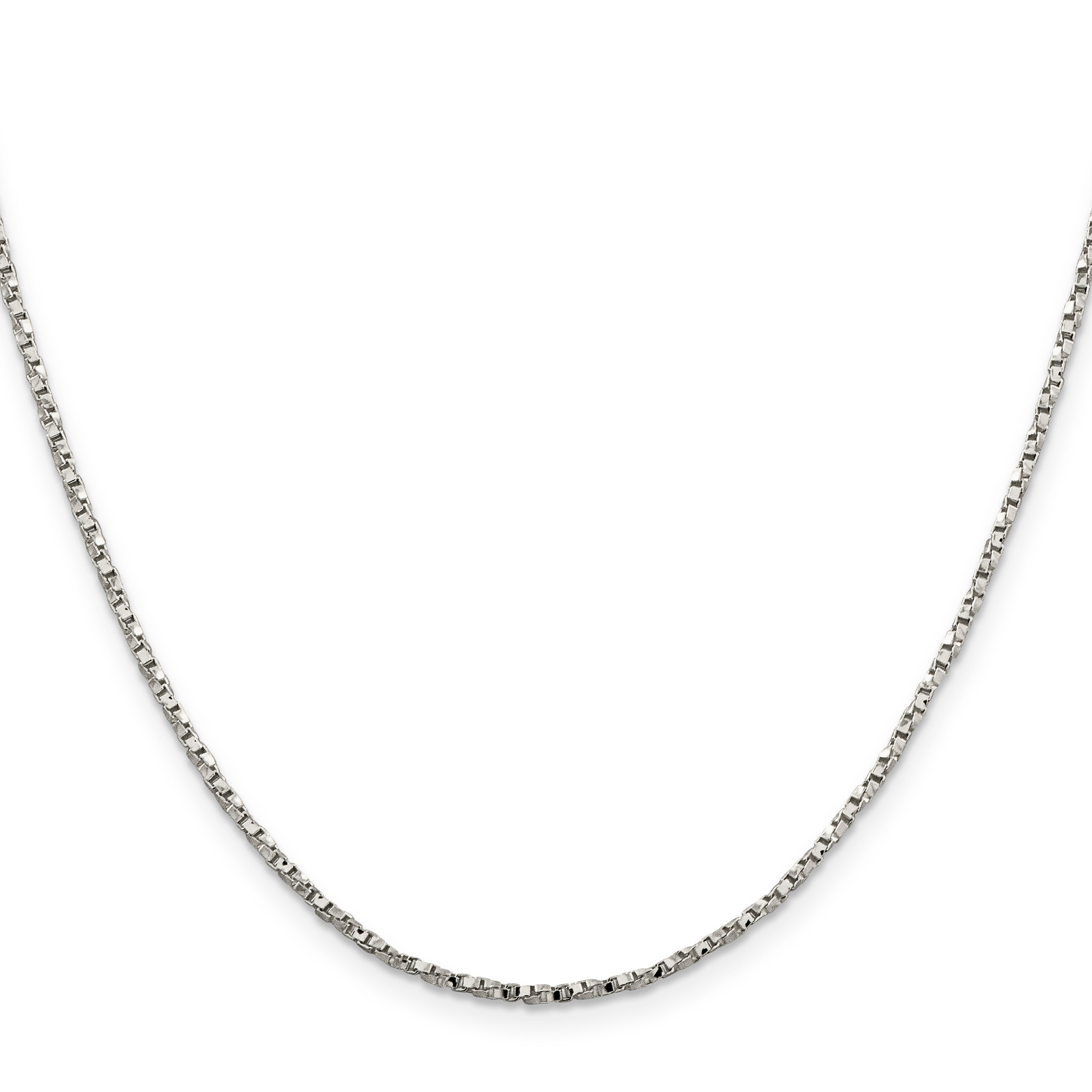 Sterling Silver 1.75mm Twisted Box Chain