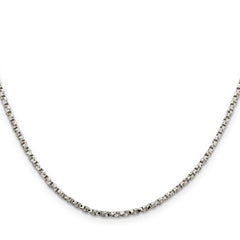 Sophia Jewelers Sterling Silver Twisted Box Chain Necklace 16 Elegant Women's Jewelry