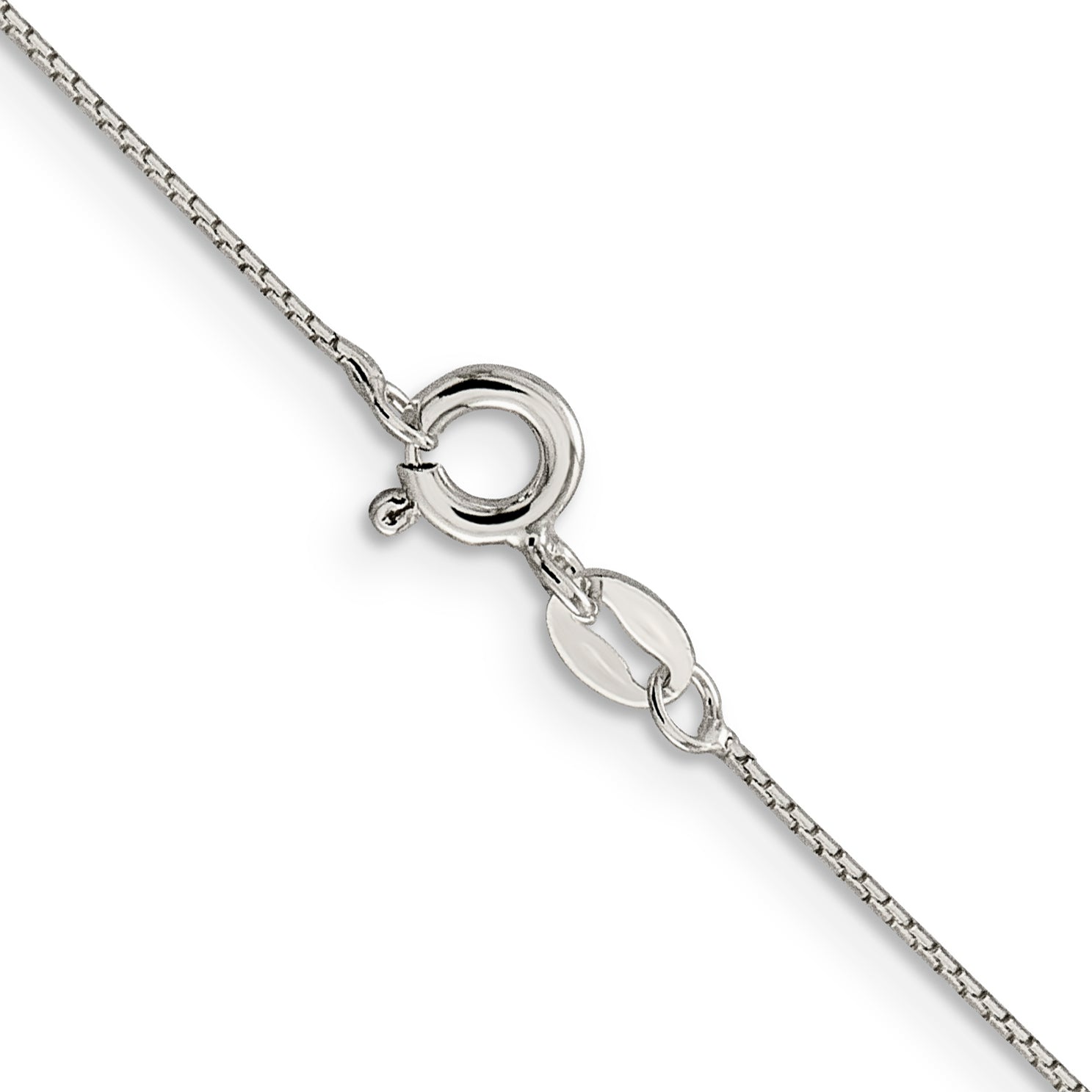 Sterling Silver .6mm 8 Sided Diamond-cut Mirror Box Chain