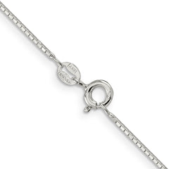 Sterling Silver .9mm 8 Sided Diamond-cut Mirror Box Chain