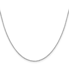 Sterling Silver Rhodium-plated 1.25mm Diamond-cut Forzantina Cable Chain