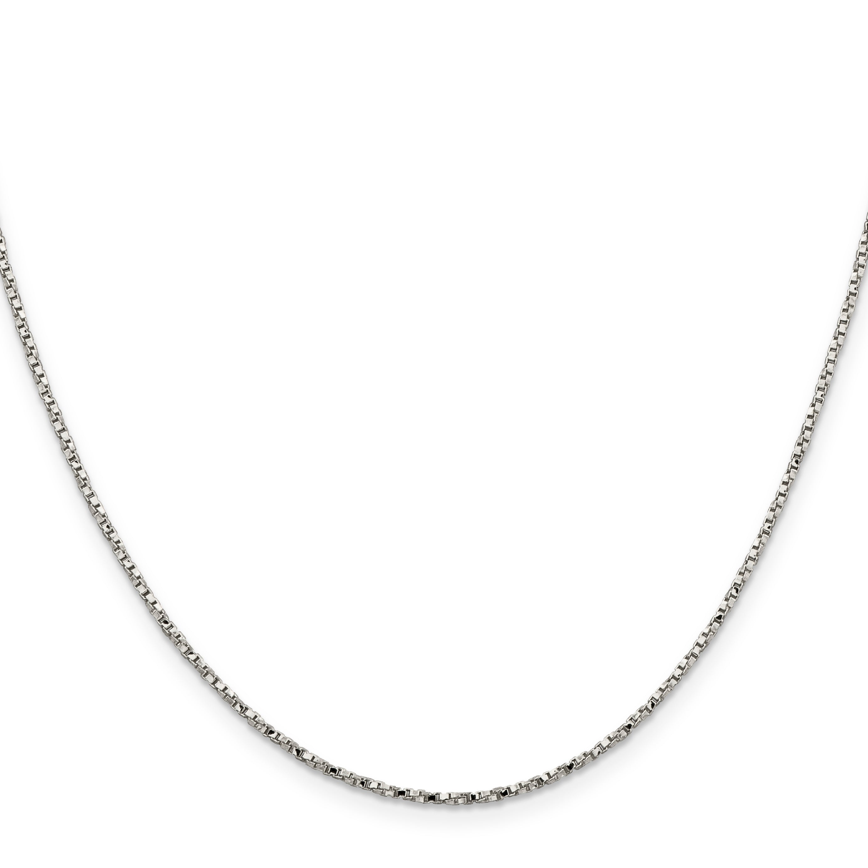 Sterling Silver 925 Women's Polished Twisted Box Chain Necklace 16 Elegant