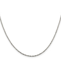 Sterling Silver 925 Women's Polished Twisted Box Chain Necklace 16 Elegant