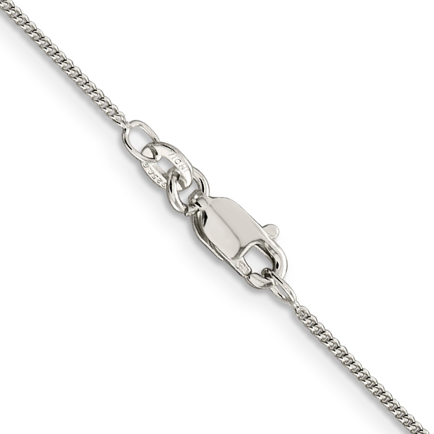 Sterling Silver 1mm Curb Chain