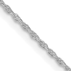 Sterling Silver Rhodium-plated 1.25mm Loose Rope Chain