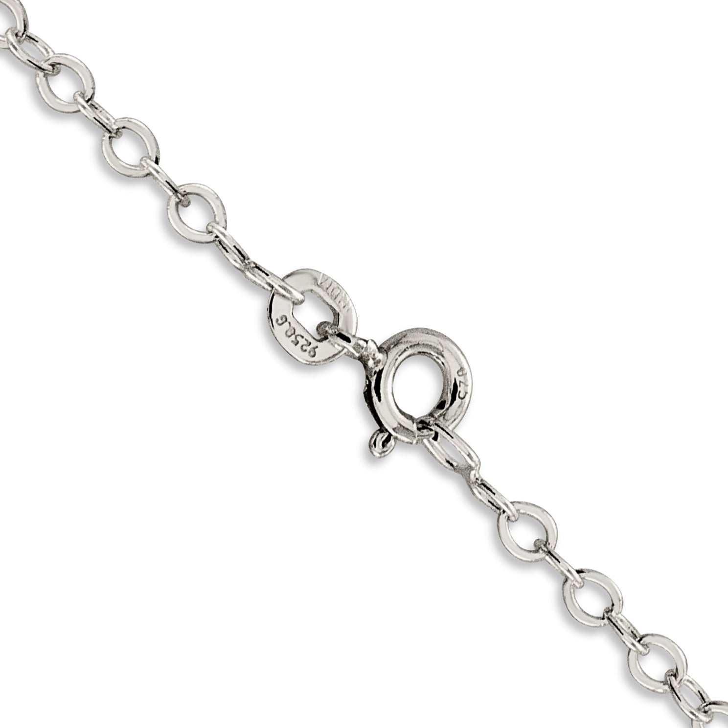 Sterling Silver 2.5mm Flat Open Oval Cable Chain