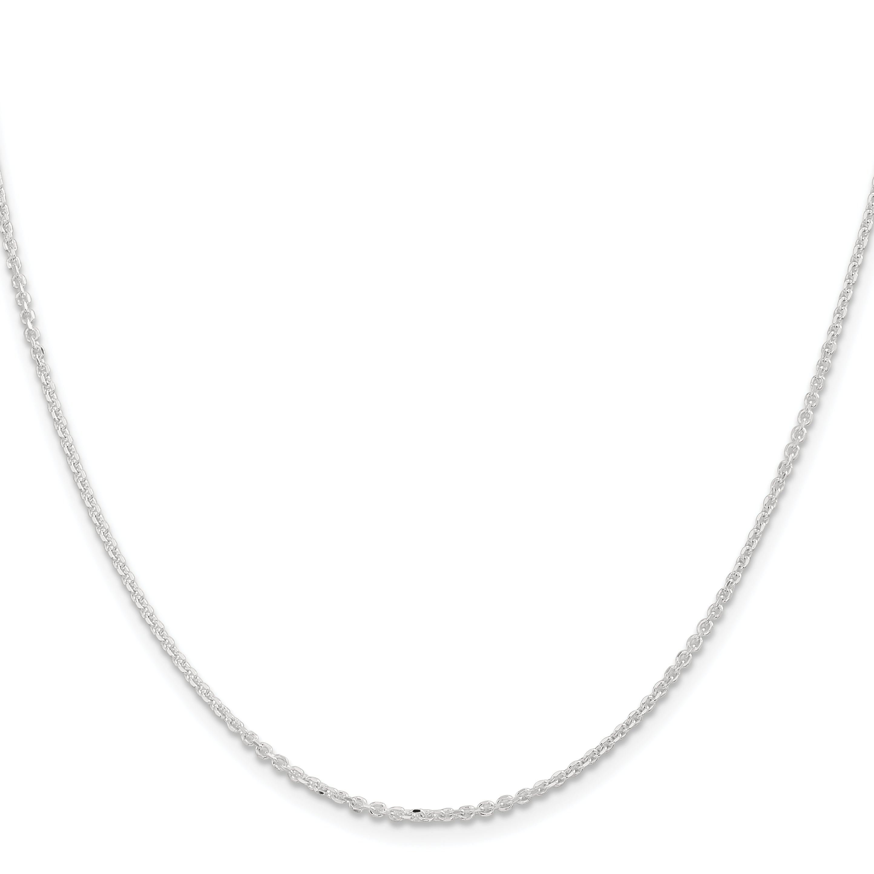 Sterling Silver 1.85mm Diamond-cut Forzantina Cable Chain